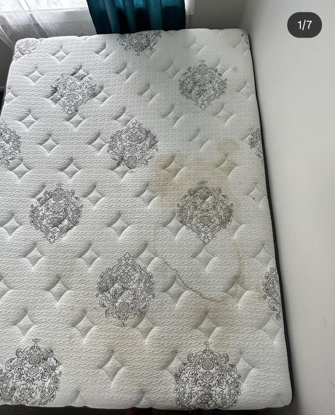 Mattress before cleaning